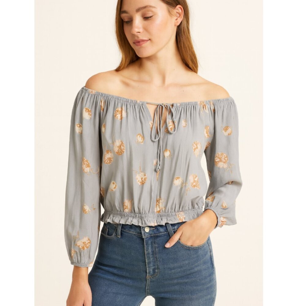Vici Floral Crop Top Size Medium EUC